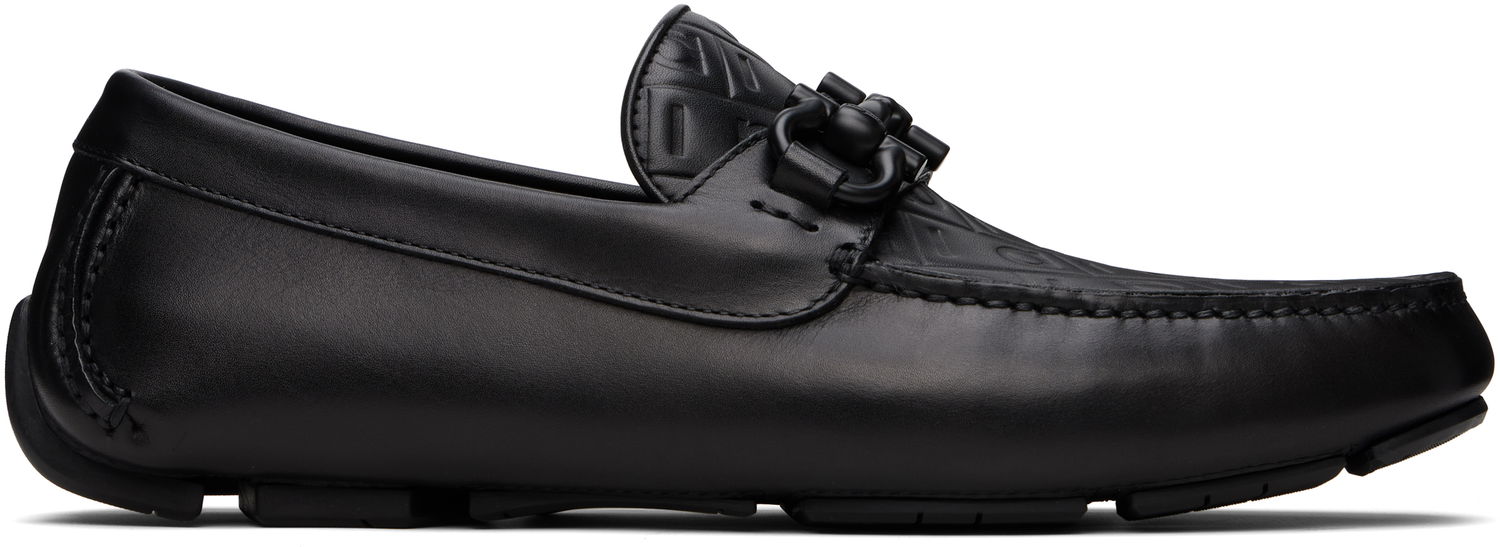 Tenisky a topánky FERRAGAMO Salvatore Gancini Ornament Driver Loafers Čierna | 779172, 0