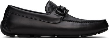 Tenisky a topánky FERRAGAMO Salvatore Gancini Ornament Driver Loafers Čierna | 779172, 0