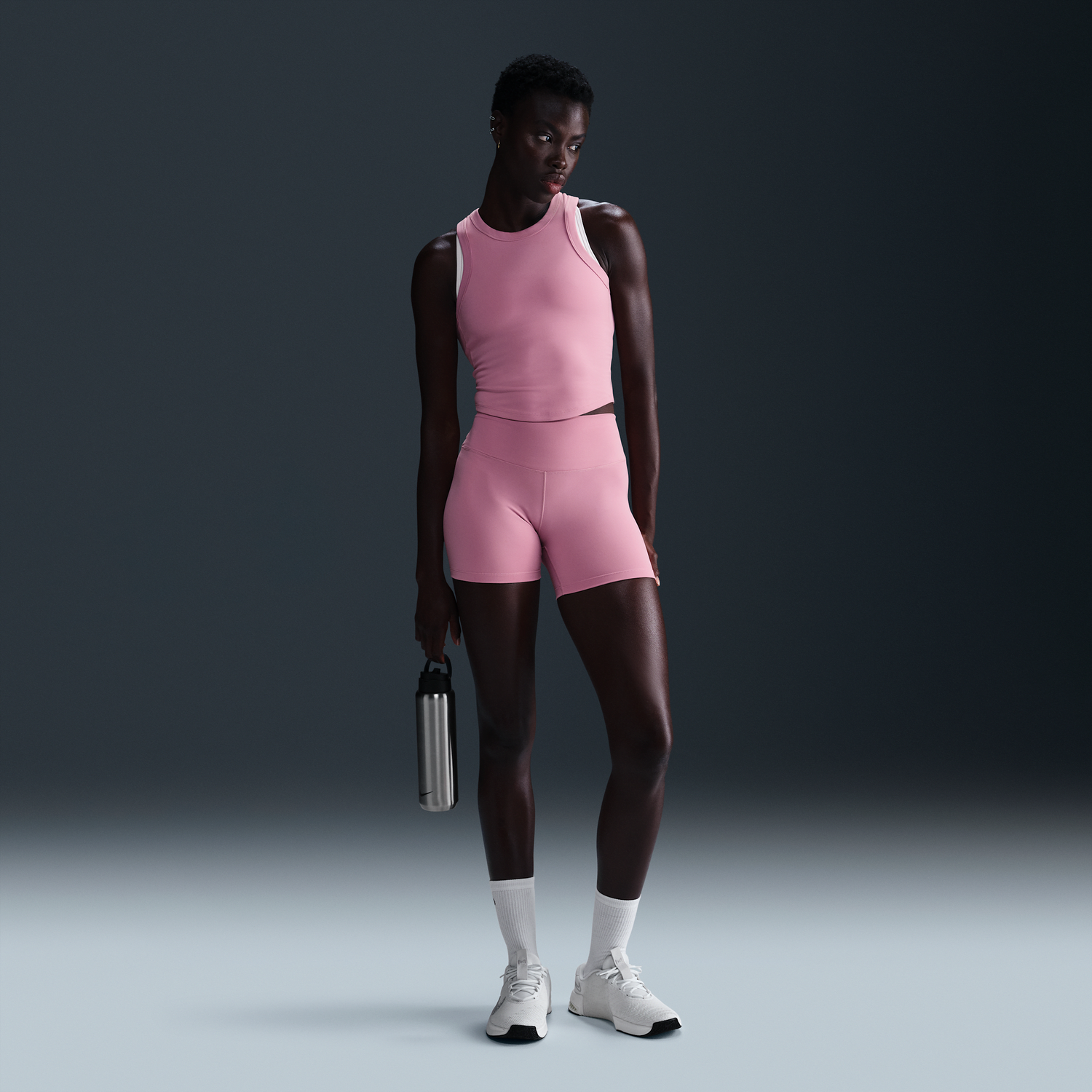 Šortky Nike Nike One High-Waisted 5" Bike Shorts Ružová | FN3211-699, 0
