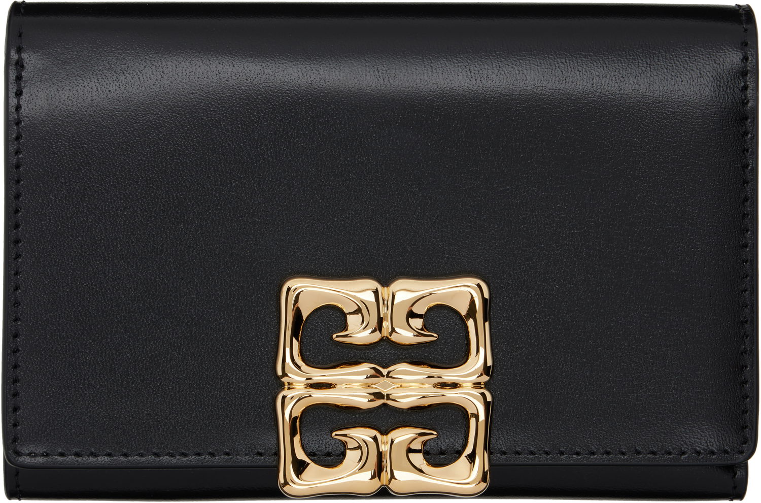 Peňaženka Givenchy Compact Leather Bifold Wallet Čierna | BB60NCB13A001, 0