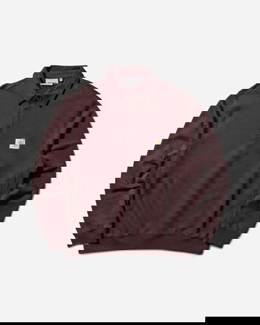 Mikina Carhartt WIP Polo Sweatshirt Vínová | I035532 33HXX, 0