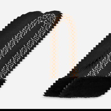 Rukavice UGG Embroidered Sheepskin Mittens Čierna | 100907-BLK, 0