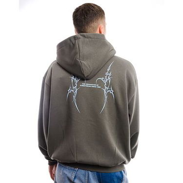 Mikina Karl Kani Hoodie Full Zip Small Šedá | KK60220059, 3