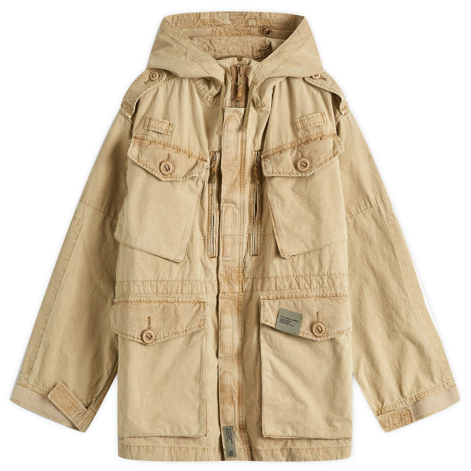 Vetrovka Neighborhood Ripstop Smock Jacket Béžová | 242SPNH-JKM03-BEI, 0