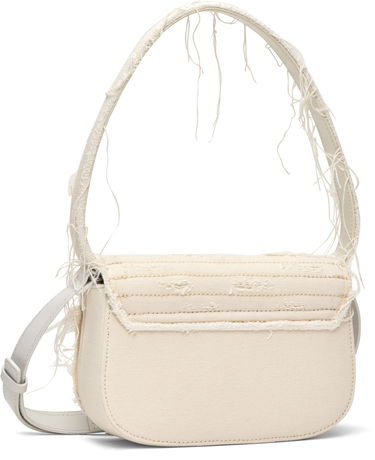 Taška cez rameno Diesel Diesel 1DR Canvas Shoulder Bag with Crystal Logo Béžová | X08396 P4728, 2