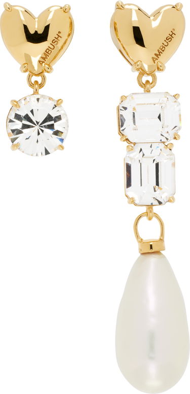 Náušnice Ambush AMBUSH Pearl Mix Drop Earrings Metalická | BWOD008F24SIL0017600, 0