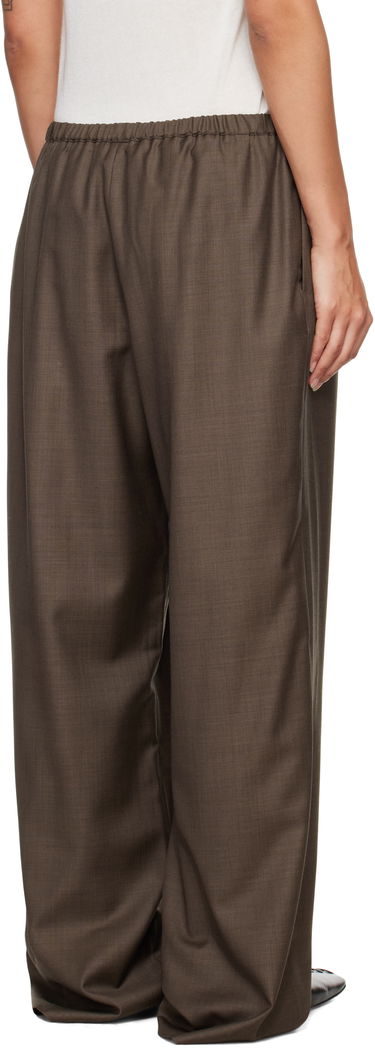 Nohavice Loulou de Saison Loulou de Saison Cove Elastic Waisted Trousers Hnedá | COVE LDS, 2