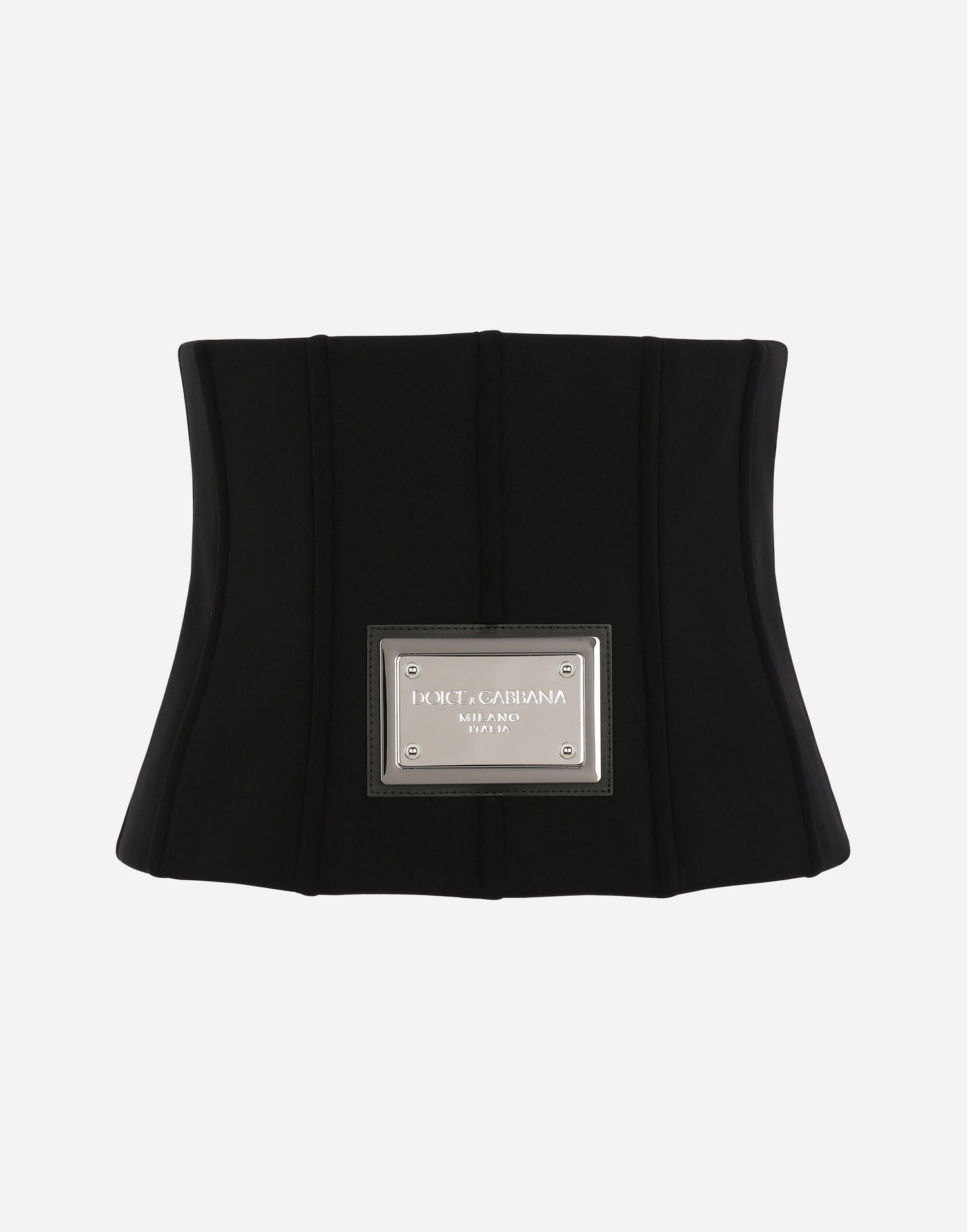 Opasok Dolce & Gabbana Technical Jersey Corset Belt With Tag Čierna | FB373AFUUBDN0000, 0