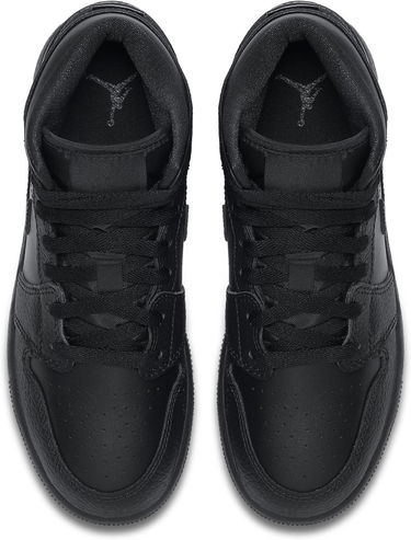 Tenisky a topánky Jordan Air Jordan 1 Mid GS "Triple Black" Čierna | 554725-091, 3