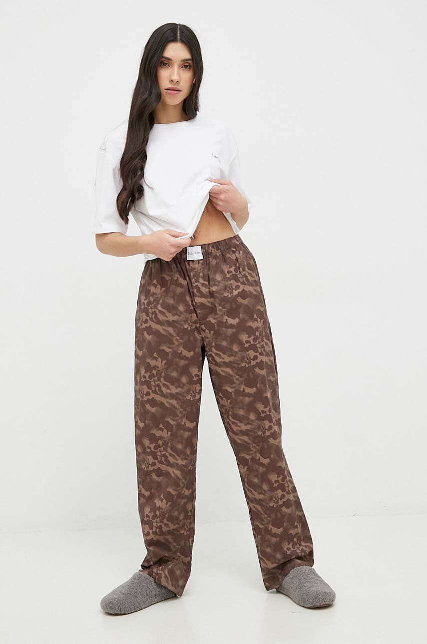 Pyžamo CALVIN KLEIN Pyjama Hnedá | 000QS6976E.PPYX, 0