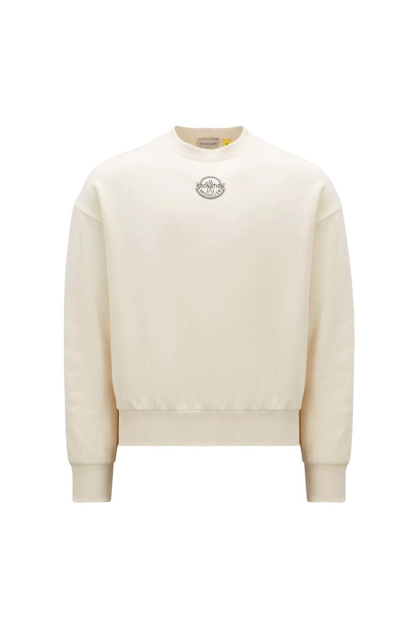 Sveter Moncler Roc Nation by Jay-Z x Logo Sweatshirt Biela | I209W8G00005809KX038
