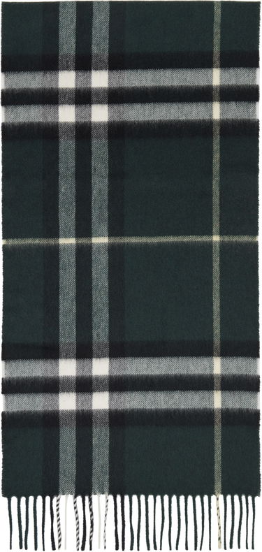 Šál Burberry Check Cashmere Scarf Zelené | 8112629, 0