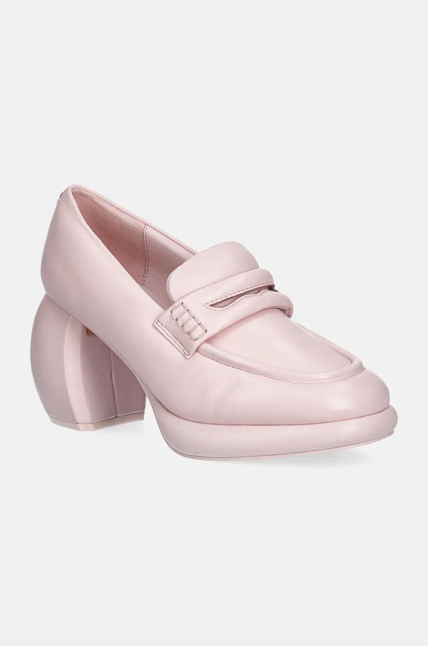 Tenisky a topánky Clarks Leather Platform Loafers Ružová | 26180952, 1