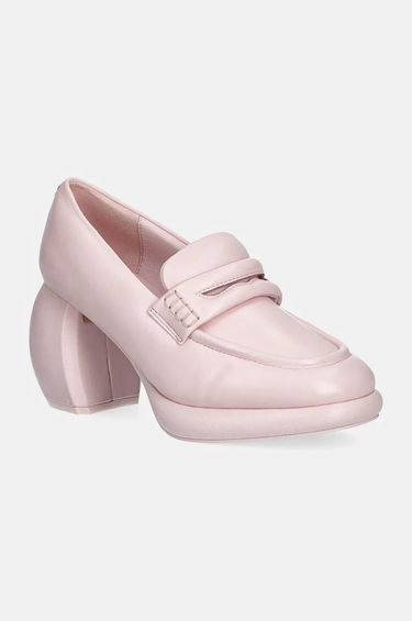 Tenisky a topánky Clarks Leather Platform Loafers Ružová | 26180952, 1