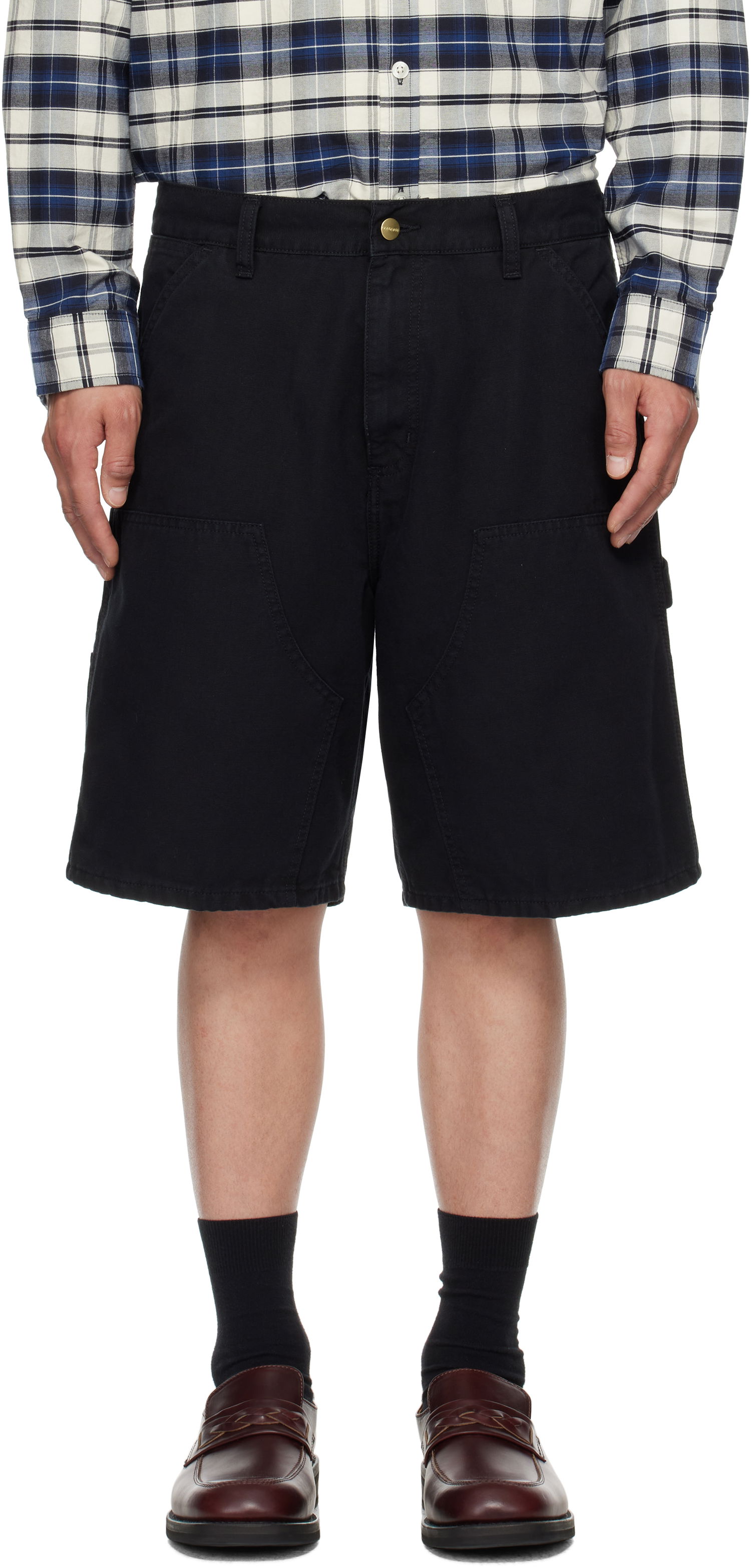 Šortky Carhartt WIP Double Knee Shorts Čierna | I034793, 0