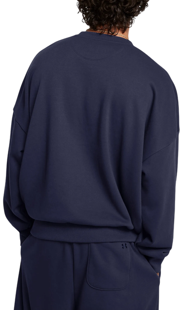 Mikina Under Armour Icon Heavyweight Terry Oversized Crewneck Sweatshirt Navy | 1386548-410, 1
