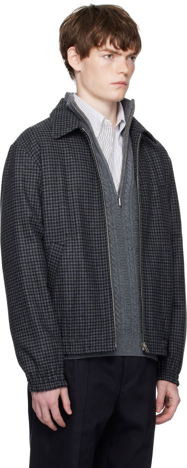Bunda A.P.C. A.P.C. Gilbert Houndstooth Jacket Navy | WOARZ-M32018, 1