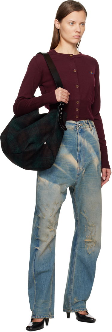 Taška cez rameno Vivienne Westwood Maxime Large Tartan Hobo Bag Rôznofarebný | 4601000BW-W018E-, 3