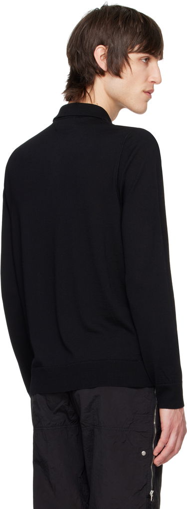 Sveter Stone Island Stone Island Pure Wool Long Sleeve Polo Čierna | K1S15 5100071 S00FC, 2