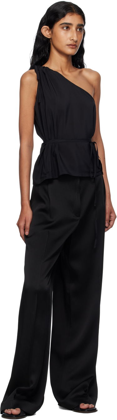 Tielko Baserange Baserange One-Shoulder Tie-Waist Camisole Čierna | TSVI-SC-AU25, 3
