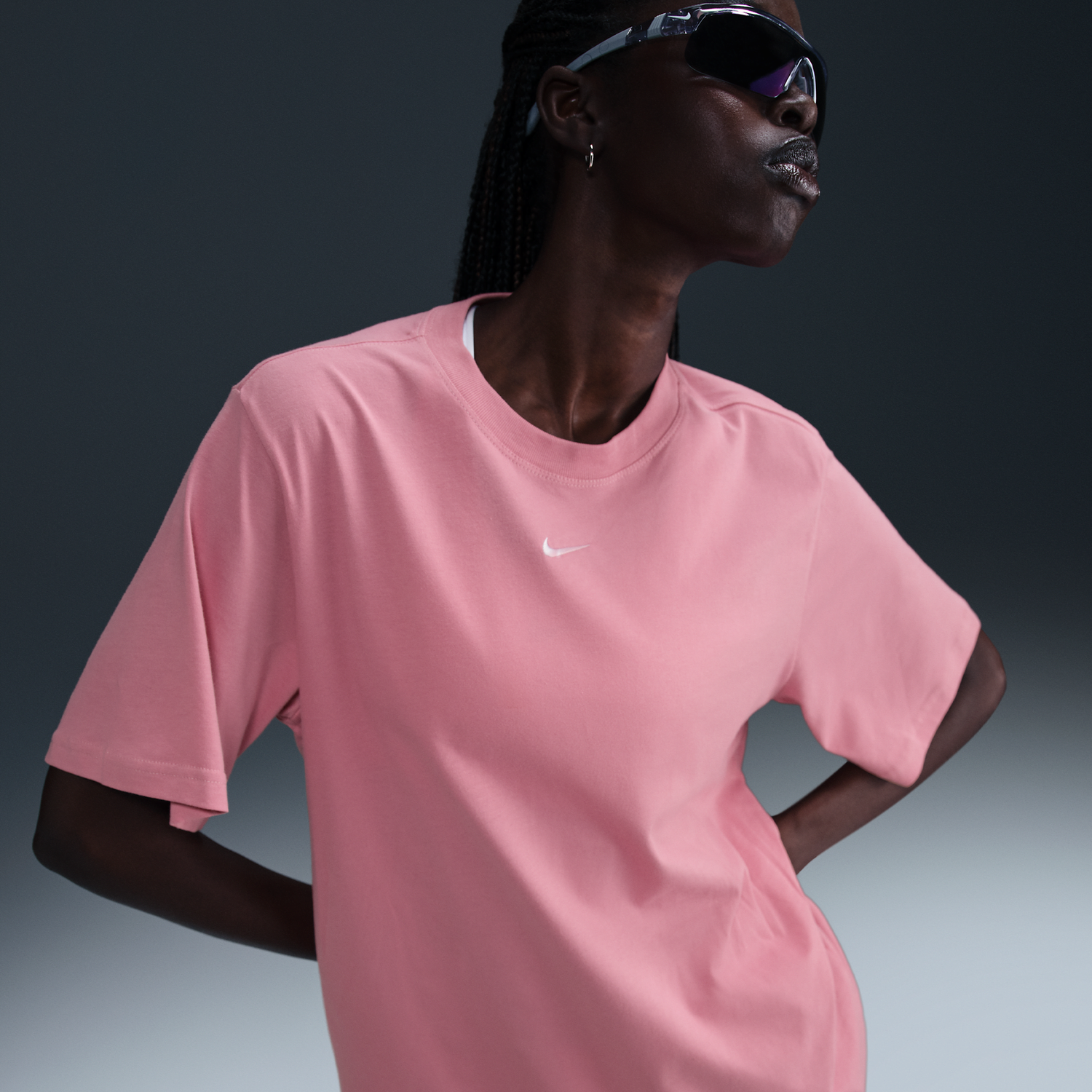 Tričko Nike Sportswear Essential T-Shirt Ružová | FD4149-699, 0