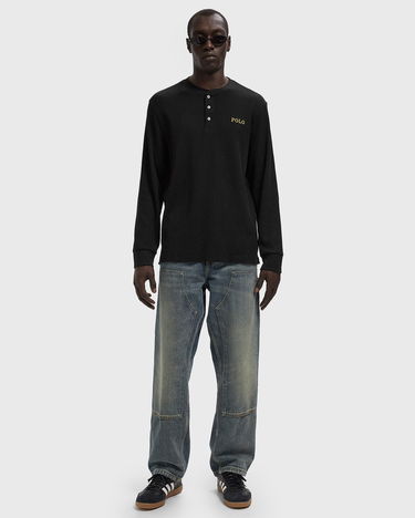 Pyžamo Polo by Ralph Lauren Polo Ralph Lauren Long Sleeve Henley Sleep Top Čierna | 714950609003, 1