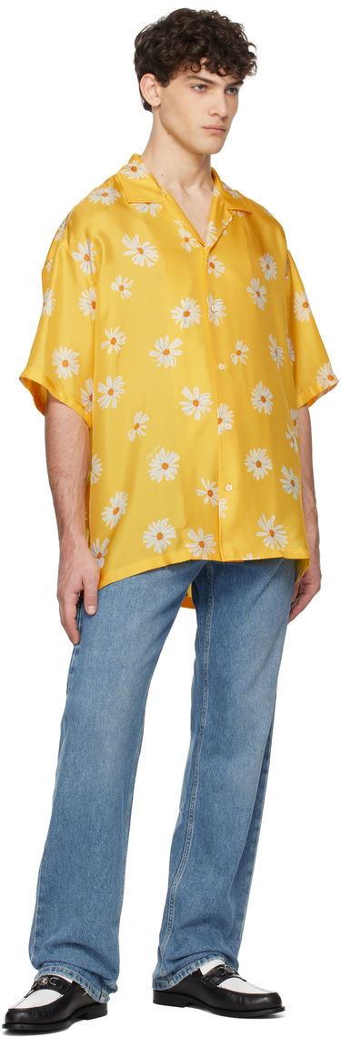 Košeľa Moschino Moschino Allover Daisy Print Shirt Žltá | 251ZZA022602611024, 3
