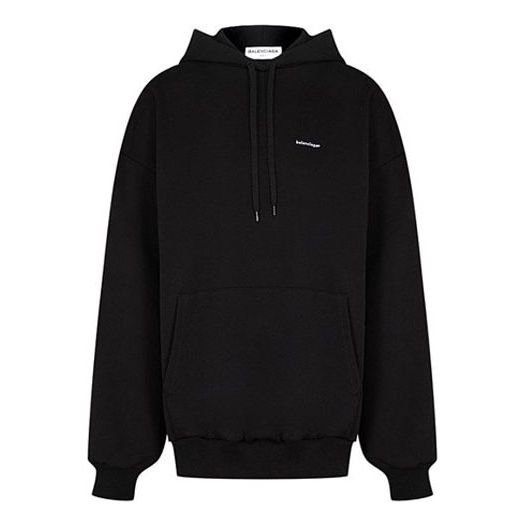 Mikina Balenciaga Balenciaga Small Label Hoodie Čierna | 492249TYK271000