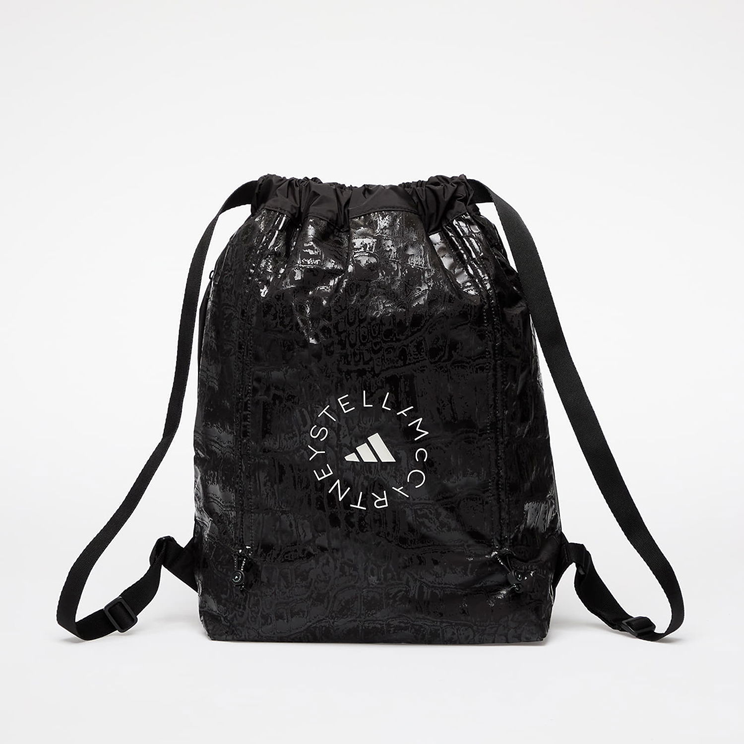 Batohy a tašky adidas Performance Stella McCartney Croc AOP Shine Gymsack Čierna | JY4205, 0