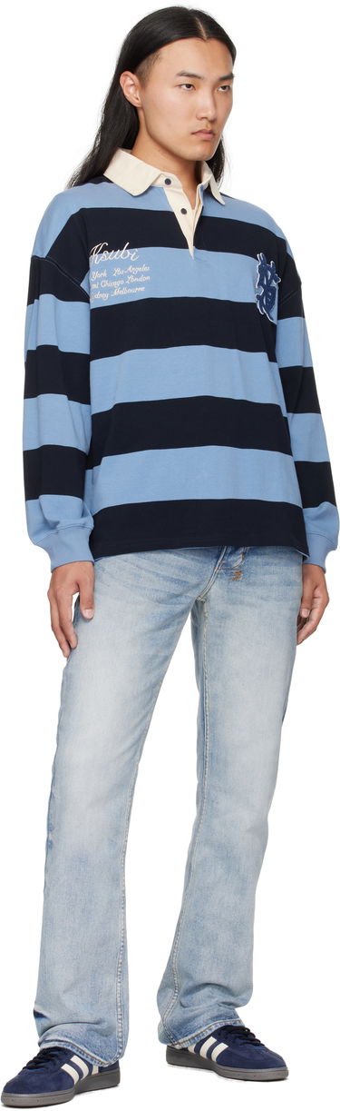 Polo tričko Ksubi Ksubi Rugged Rugby Jersey Polo Modrá | MFA25FT001, 3