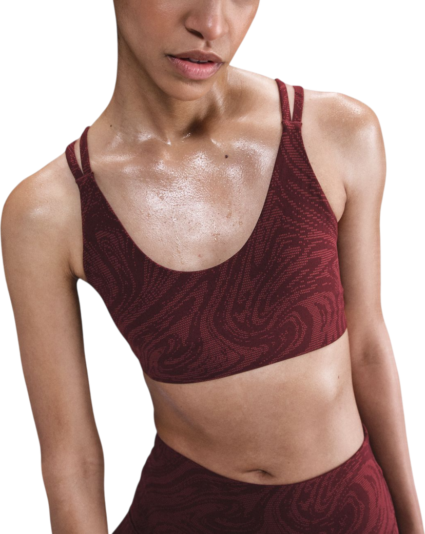Podprsenka Nike Nike Zenvy Light-Support Padded Sports Bra Vínová | hq2802-652