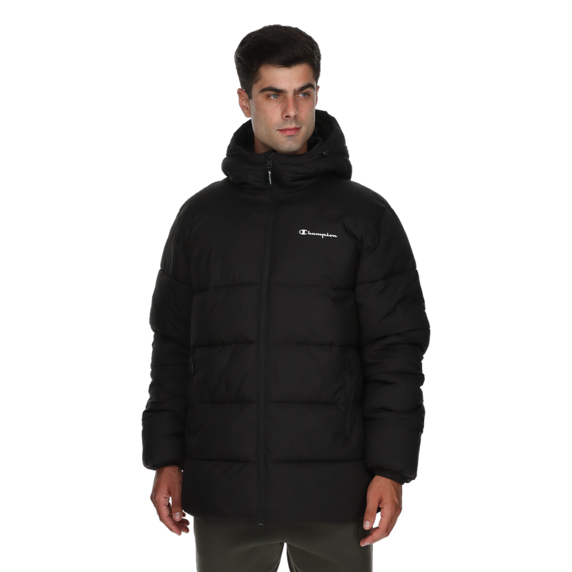 Prešívaná bunda Champion Andre Hooded Puffer Jacket Čierna | CHA253M503-01