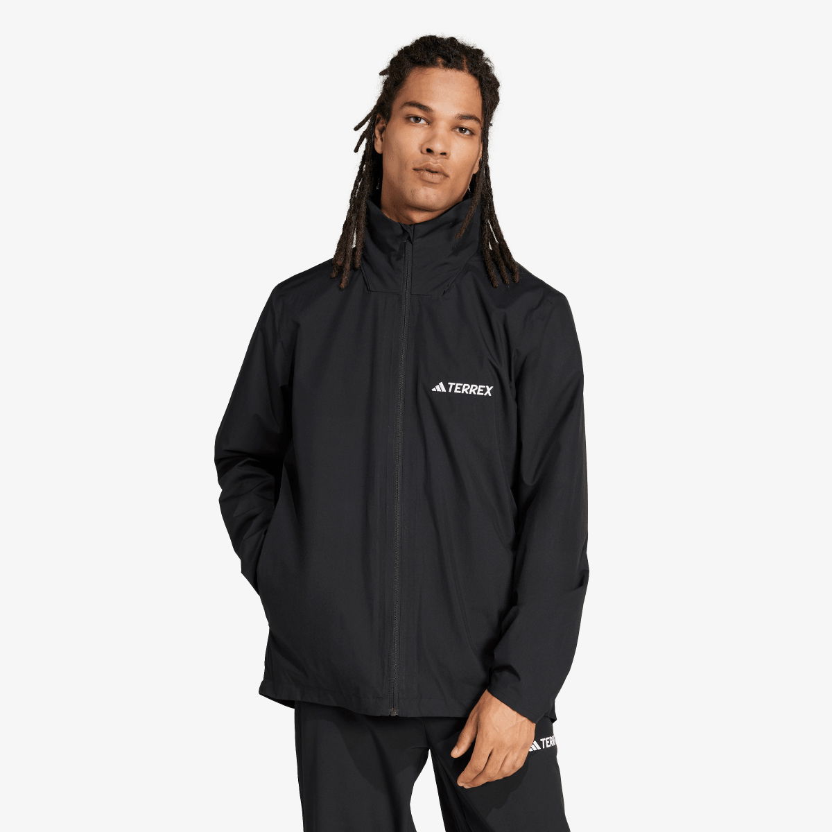 Vetrovka adidas Performance Multi Essentials 2L Rain Jacket Čierna | JM8692, 1