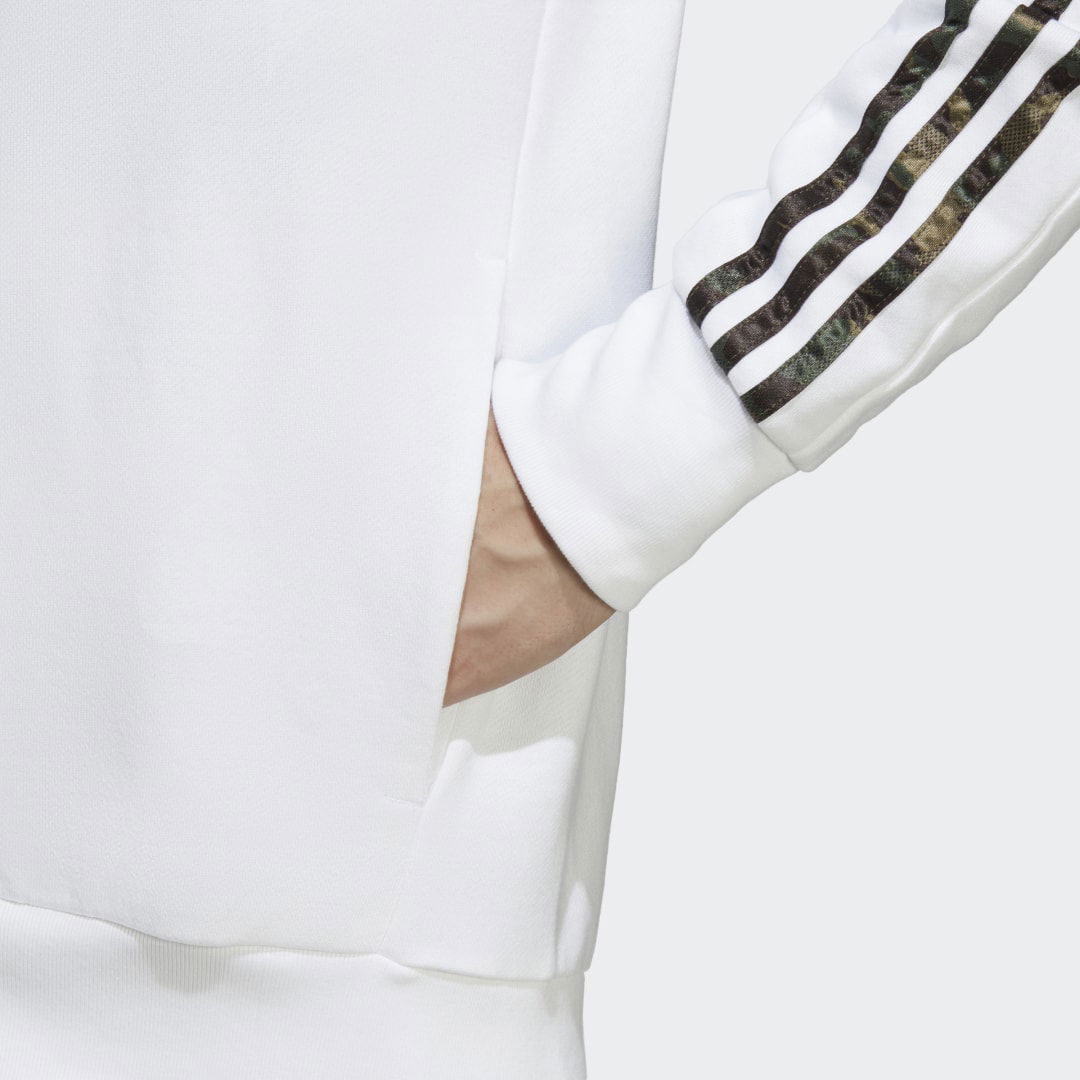 Essentials French Terry 3-Stripes Full-Zip Hoodie