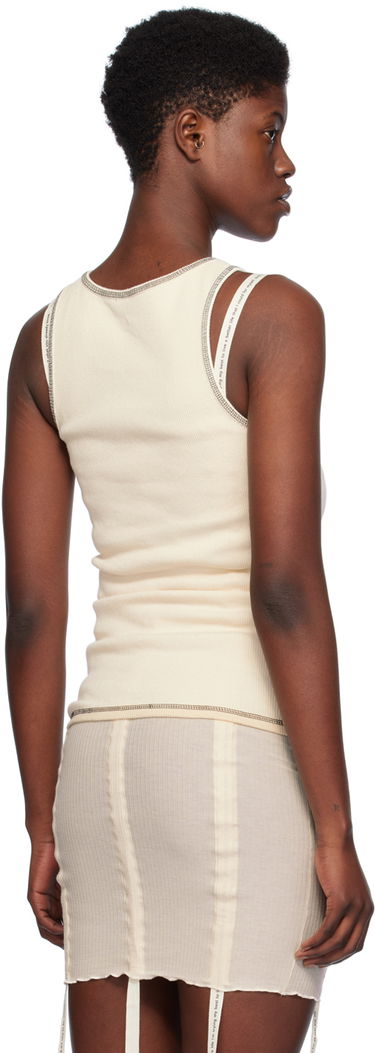 Tielko Baserange Sleeveless Garble Tank Top Béžová | FLGTA-RIB-SP24, 2