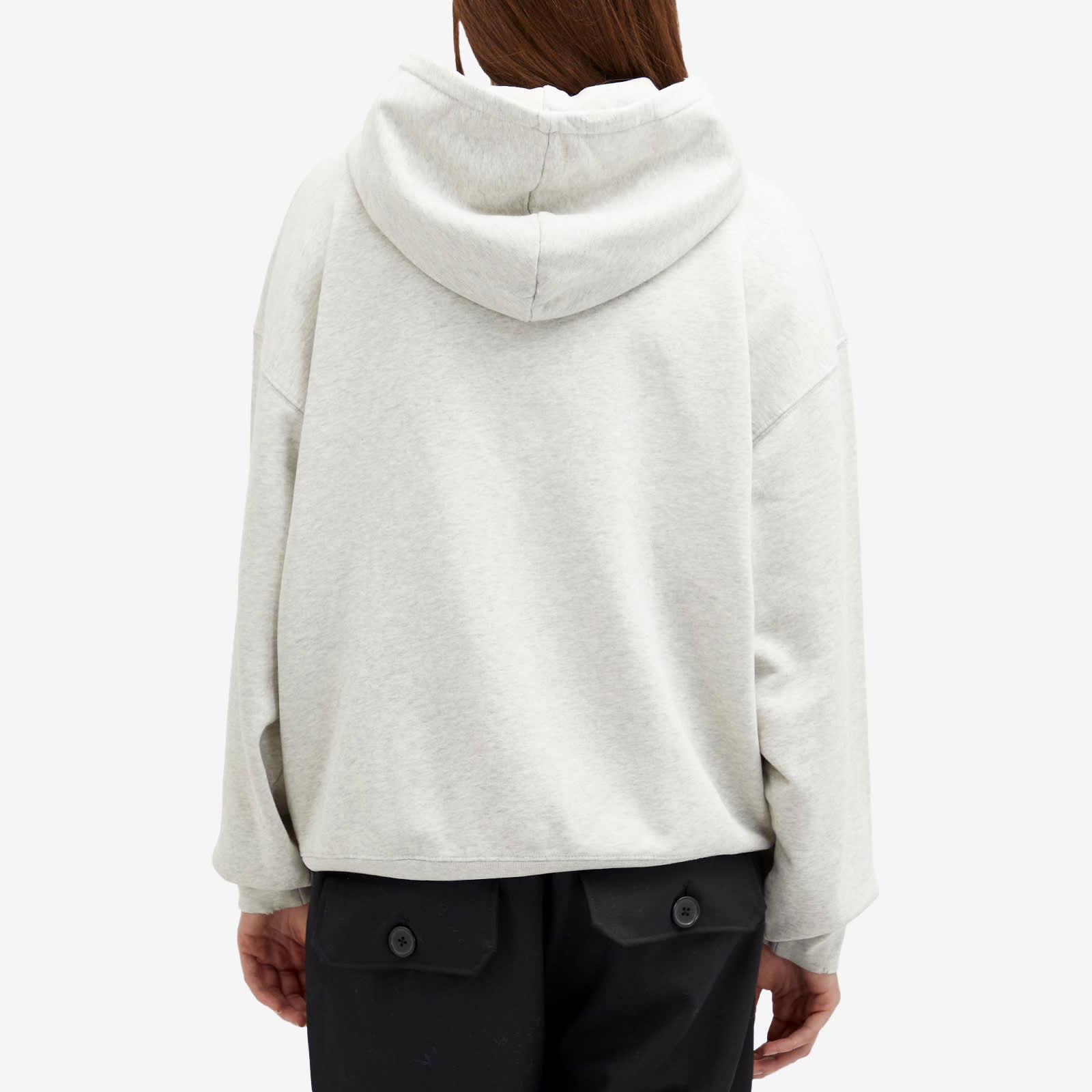 Harvey Grey Melange Hooded Sweatshirt
