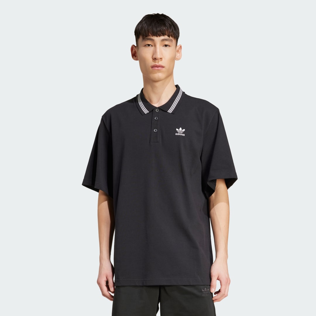 Polo tričko adidas Performance Adicolor Loose Polo Shirt Čierna | JW5897, 0