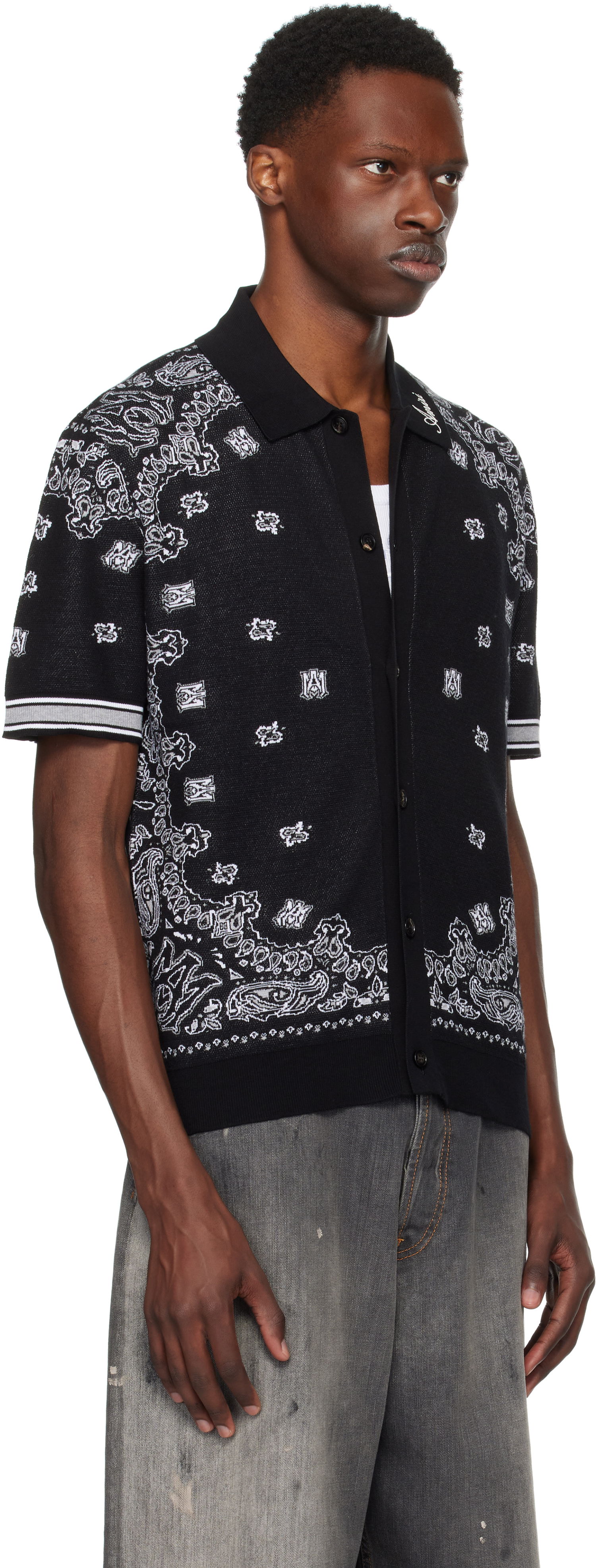 Košeľa AMIRI Red Bandana Shirt Červená | AMKNPO1029, 1