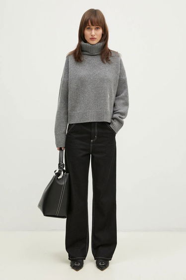 Sveter Sporty & Rich Sporty & Rich SRC Wool Turtleneck Sweater Šedá | WS064512302GY03, 4