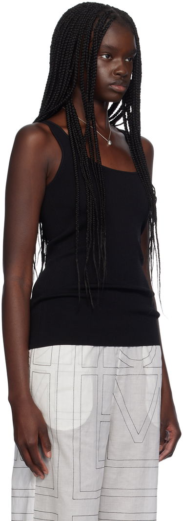 Tielko TOTEME Scoop Neck Tank Top Čierna | 243-WRT0349-YA0080, 1