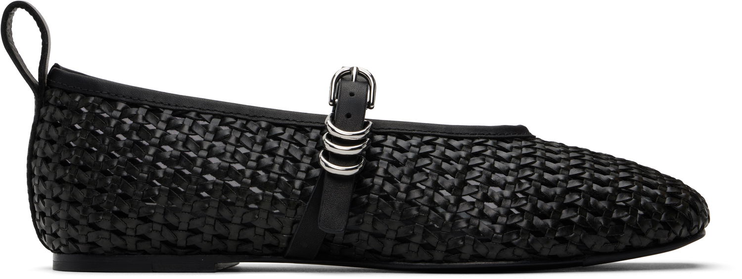 Oblečenie rag & bone rag & bone Spire Mary Jane Ballerina Flats Čierna | WFF24HF1007PU07, 0