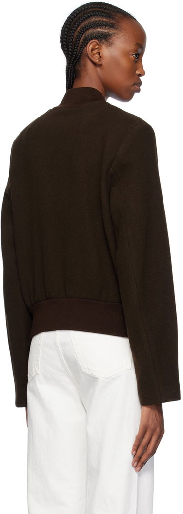 Bomber bunda TOTEME Sartorial Bomber Jacket Hnedá | 241-WRO1042-FB0039, 2