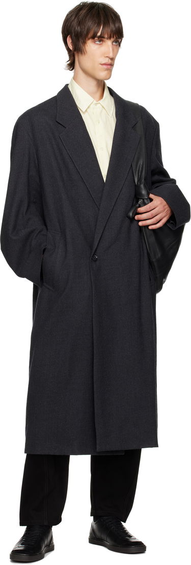 Kabáty LEMAIRE Lemaire Maxi Double Breasted Coat Šedá | CO1074 LF1302, 3