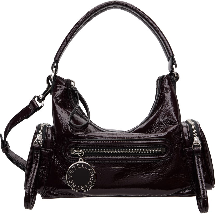 Taška cez rameno Stella McCartney Stella McCartney Dartmoor Patent Crossbody Bag Vínová | 7B0179WP0632