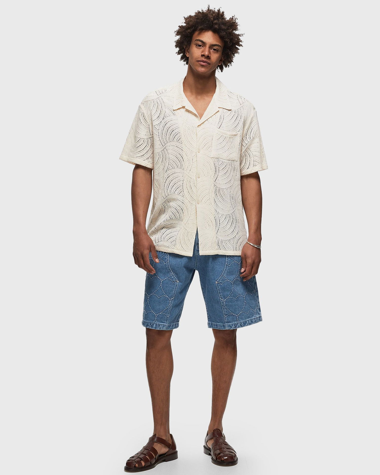 Košeľa Arte Antwerp Circle Croche Shirt Béžová | SS24-116S-CREAM, 1