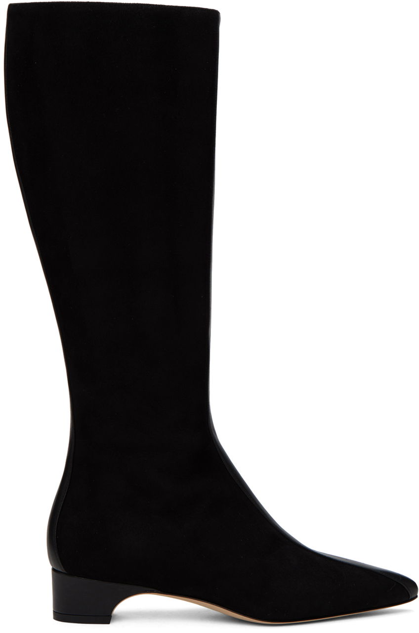 Oblečenie Manolo Blahnik Manolo Blahnik Gandulapla Suede Tall Boots Čierna | 323-2638-0001, 0