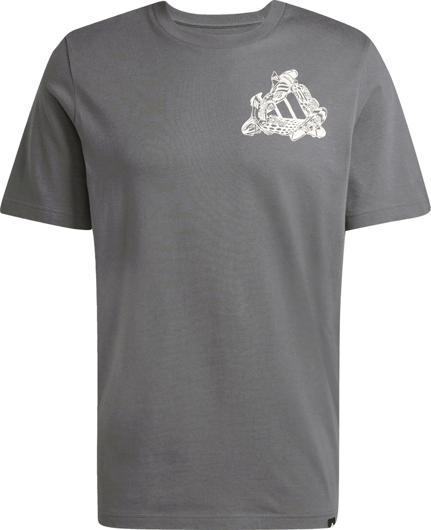 Tričko adidas Performance Football Kicks Graphic Tee Šedá | JD8211, 1