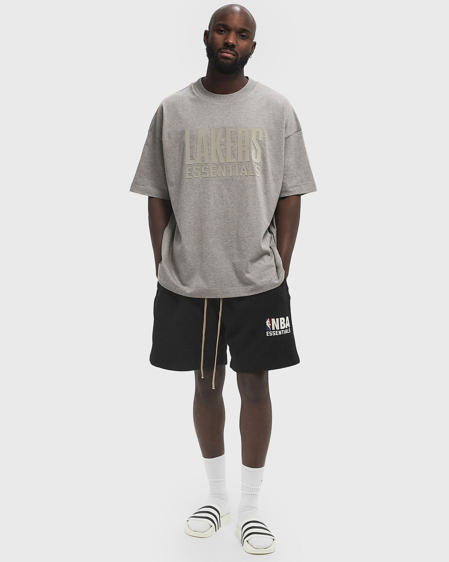 Tričko Fear of God Fear of God Essentials Los Angeles Lakers S/S Tee XL Šedá | 125AL244305F, 1