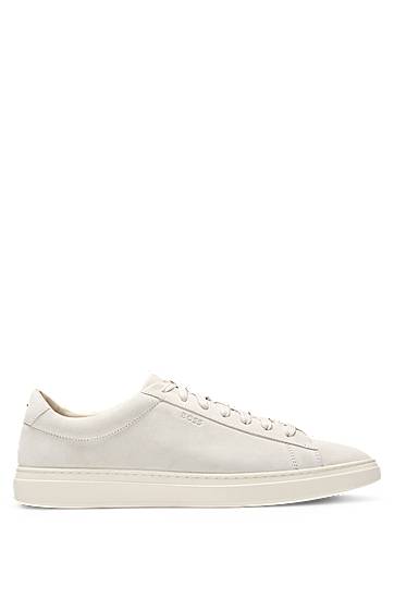 Oblečenie BOSS Suede Trainers with Rubber Outsole Biela | 50541868, 1
