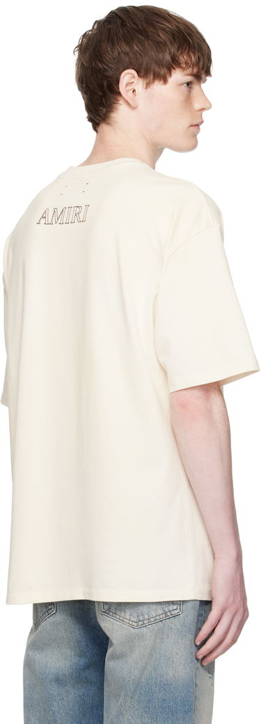 Tričko AMIRI AMIRI MA Outline Oversized T-Shirt Béžová | AMJYTE1205, 2